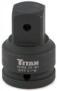 Titan Tools 42358 0.75 in. F to 1 in. M Impact Socket Adaptor - MPR Tools & Equipment