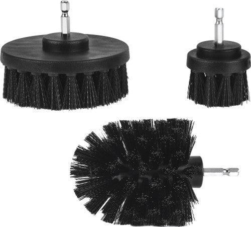 Titan Tools 85163 3pc 1/4" Hex Shank Cleaning Brush Set, 2", 3.5", 4", Max. 1000 RPM - MPR Tools & Equipment