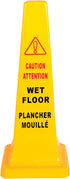 Tobeq 137200 E22 SMALL SAFETY CONE ENGLISH/FRENCH - 26" (CAUTION WET FLOOR) - MPR Tools & Equipment