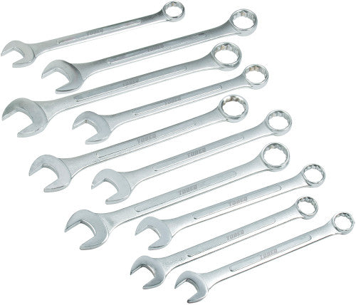 Tobeq CWFJK6010 10-Piece SAE Raised Panel Jumbo Combination Wrench Set, 1-5/16" to 2" - MPR Tools & Equipment