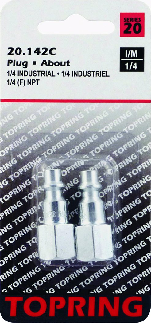 Topring 142C Plug (1/4 Ind) 1/4(F)Npt 2Pcs/C - MPR Tools & Equipment