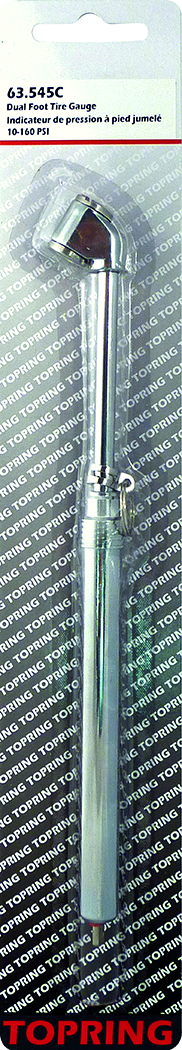 Topring 545C Tire Gauge Dual Foot 10-160Psi - MPR Tools & Equipment