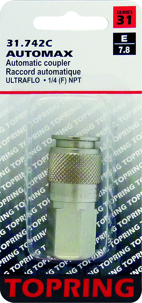 Topring 742C Coupler Automax (Ultraflo) 1/4(F)Npt - MPR Tools & Equipment