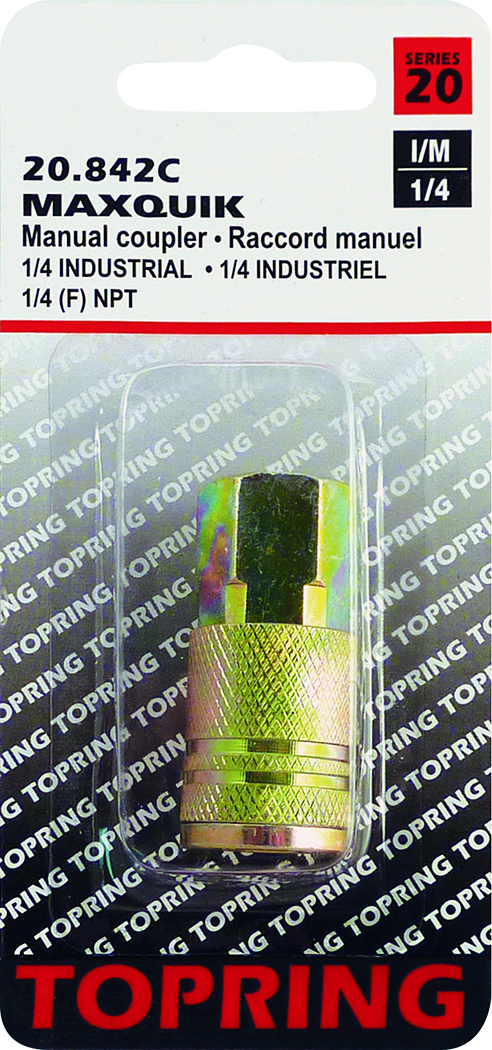 Topring 842C Coupler Maxquik (1/4 Ind) 1/4(F)Npt - MPR Tools & Equipment