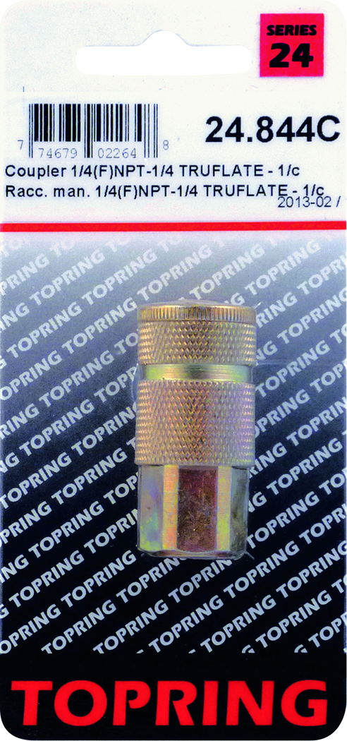 Topring 844C Coupler Maxquik (1/4 Truflate) 1/4(F)Npt - MPR Tools & Equipment