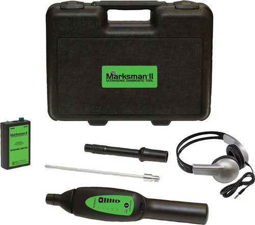 Tracerline TP-9367L Marksman II Ultrasonic Diagnostic Tool W/ Laser Pointer, Ultrasonic Emitter, Air Probe, Contact Probe, & Headphones - MPR Tools & Equipment