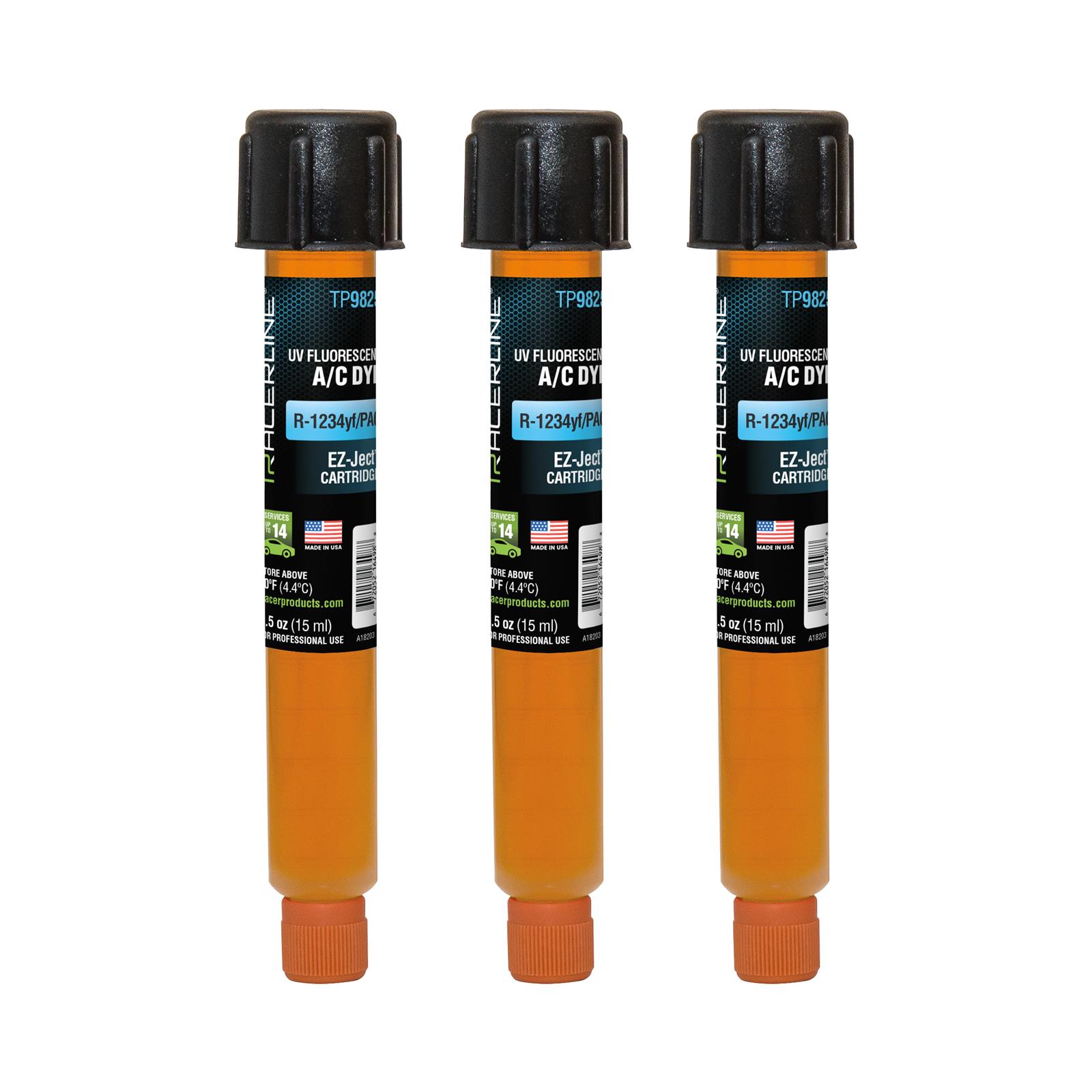 Tracerline TP9825-P3 EZ-Ject R-1234yf/PAG Cartridge (Set of 3) - MPR Tools & Equipment