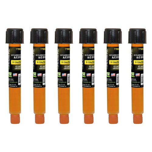 Tracerline TP9860-P6 EZ-Ject R-134a/PAG Cartridge (Set of 6) - MPR Tools & Equipment