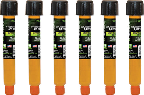 Tracerline TP9870-P6 EZ-JECT A/C DYE FOR UNIVERSAL/ESTER, 0.5 OZ (15 ML) CARTRIDGE - MPR Tools & Equipment