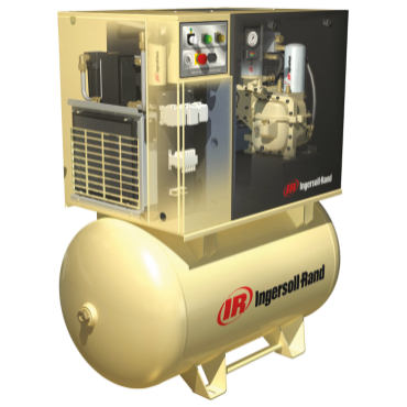 Ingersoll Rand 18004713 UP6 Series Rotary Screw Compressor Package on tank base
