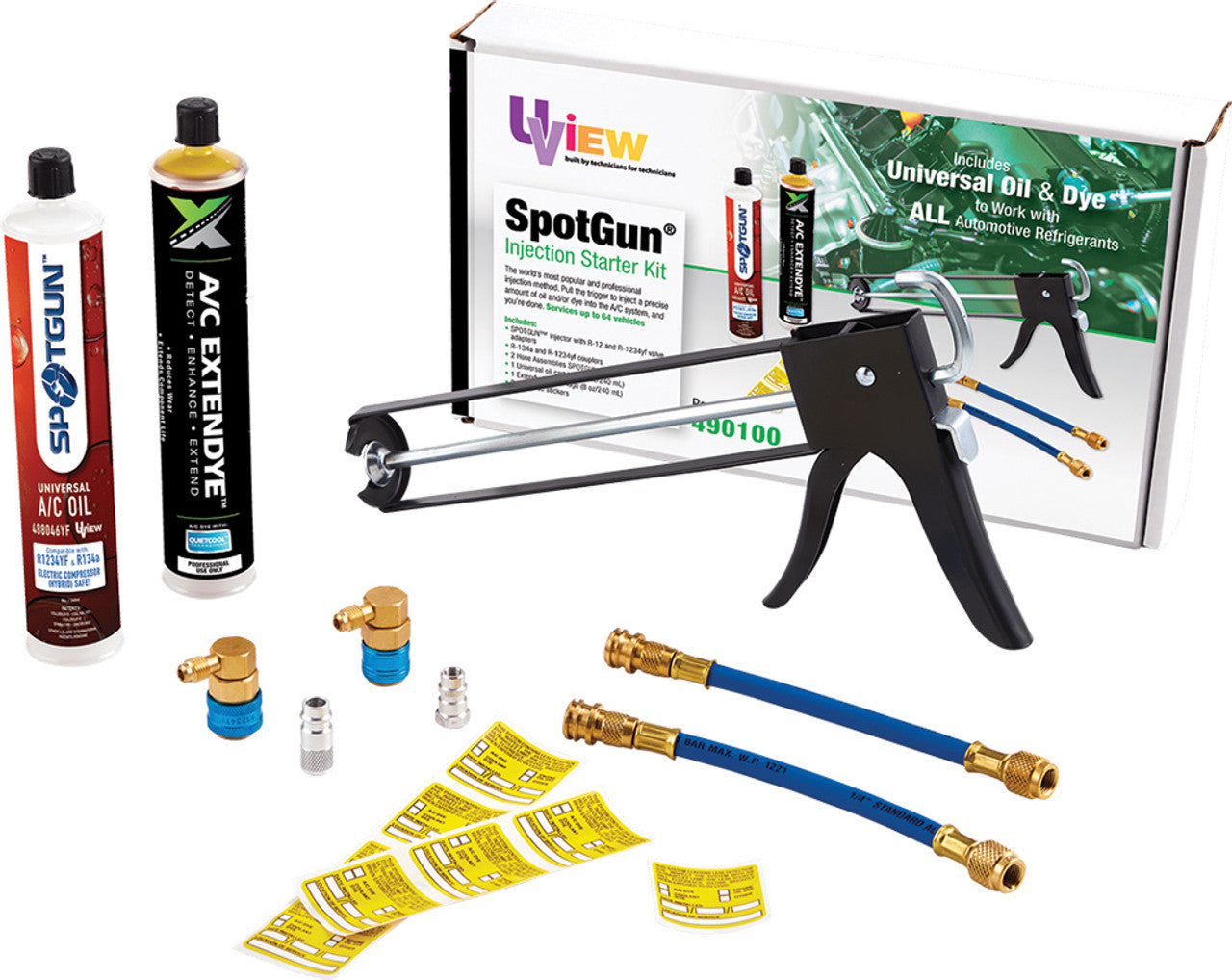 Uview 490100 Spotgun Universal Oil/Dye Starter Kit - MPR Tools & Equipment