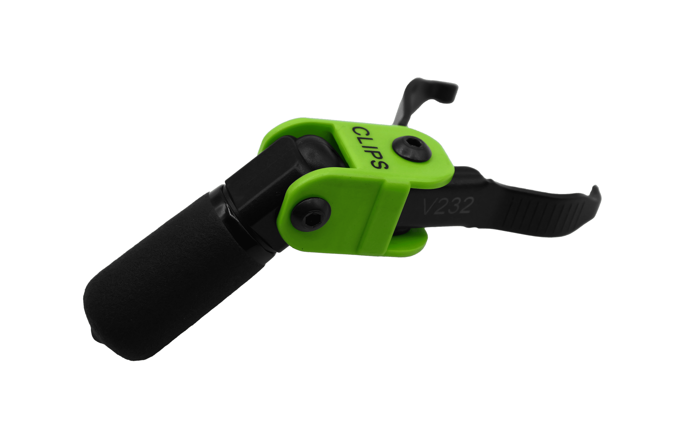 VIM Tools V232 Body Clip Mini Pliers with foam grip handle and green accent, compact design for automotive body clips and fasteners