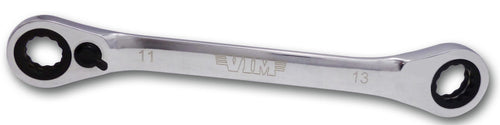 VIM Tools RW1113 11mm x 13mm, F/R Offset Double Box, 72 Teeth Dual Drive Ratchet - MPR Tools & Equipment