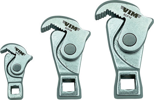 VIM Tools SCF100 3-PC SPRING-LOADED CROWFOOT WRENCH SET , 1/4", 3/8" & 1/2" DRIVE, (5-12MM/8-17MM/14-32MM) - MPR Tools & Equipment