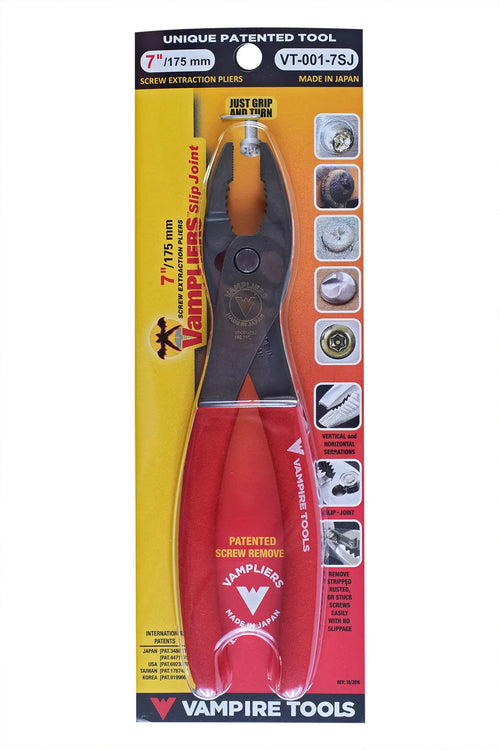 Vampire Tools VT-001-7SJ Vampliers Slip-Joint 7? Screw Extraction Pliers - MPR Tools & Equipment