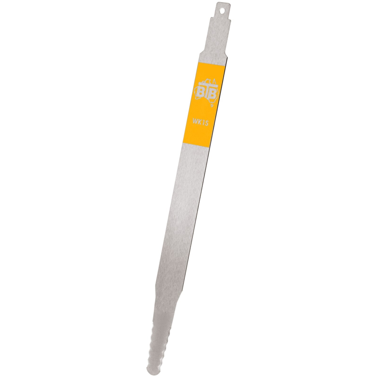 Equalizer WK1S BTB™ 11-3/4" Serrated Flat Blade with yellow color-coded label