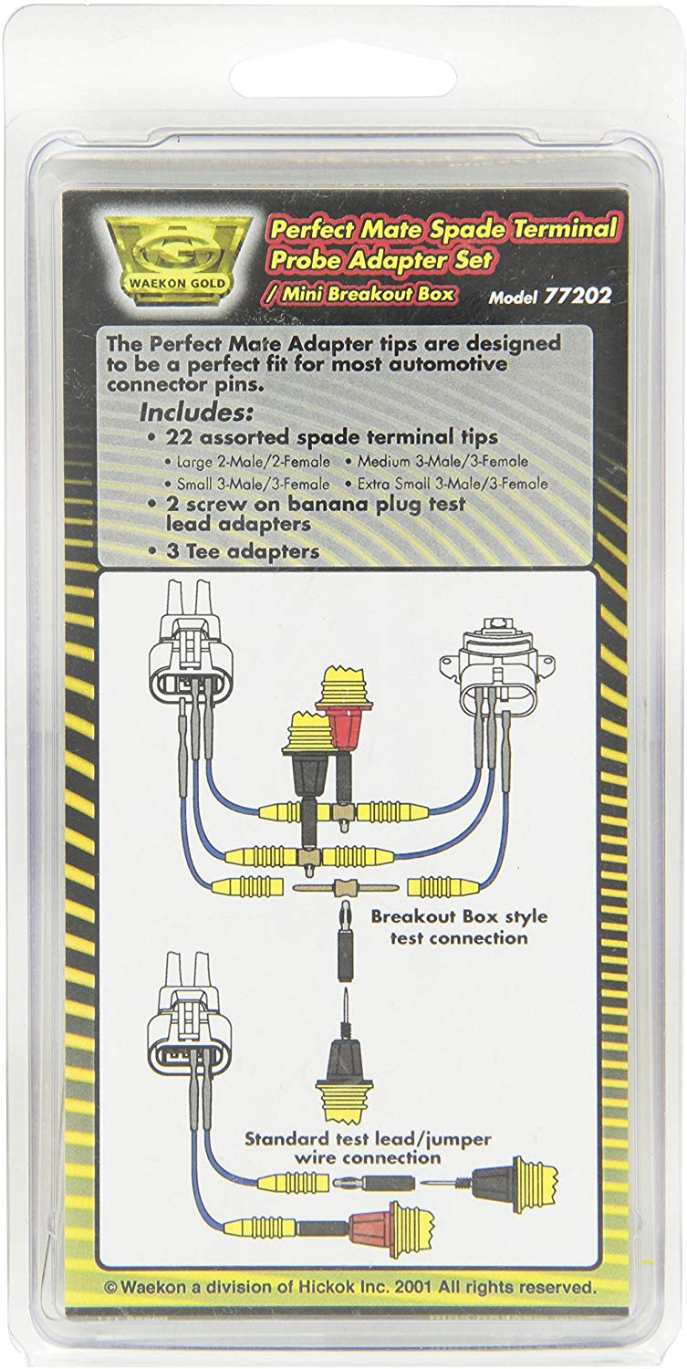 Waekon 77202 Perfect Mate Spade Terminal Probe Adapter Set - MPR Tools & Equipment