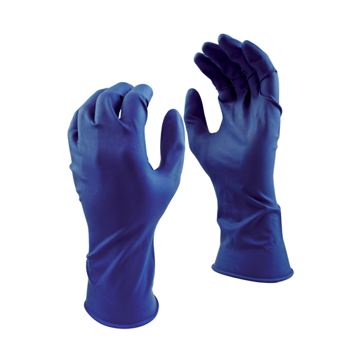 Watson Gloves WTS5553PFL (50) 15 Mil Blue Latex Gloves Large - MPR Tools & Equipment