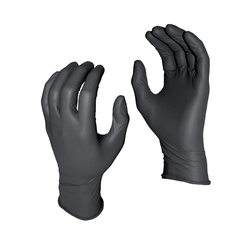 Watson Gloves WTS5554PFL (100) 5 Mil Black Nitrile Gloves Large - MPR Tools & Equipment