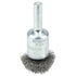 Weiler 10034 1" Circular Flared Crimped Wire End Brush, .008" Steel Fill - MPR Tools & Equipment