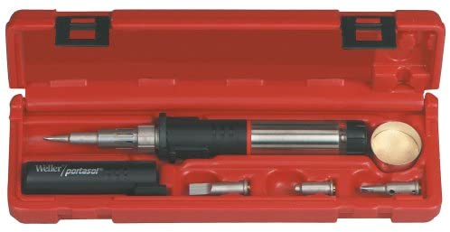 Weller PSI100K Super-Pro Self-Igniting Cordless Butane Soldering Iron Kit, 125W, 1076°F - MPR Tools & Equipment