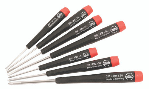 Wiha Tools 26197 7 Piece Precision Slotted and Phillips Screwdriver Set - MPR Tools & Equipment