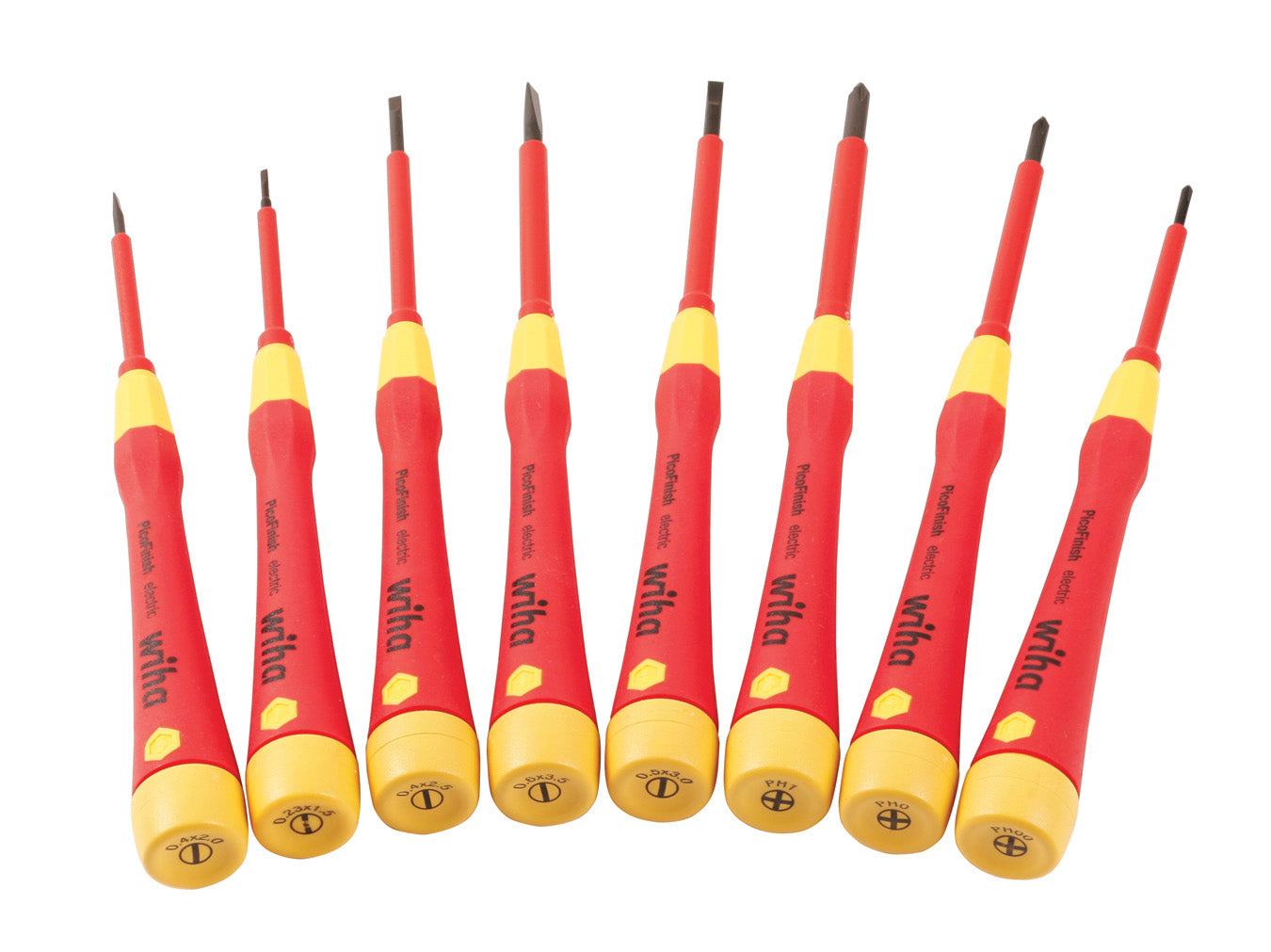 Wiha Tools 32088 8 Piece Insulated PicoFinish Precision Screwdriver Set - MPR Tools & Equipment