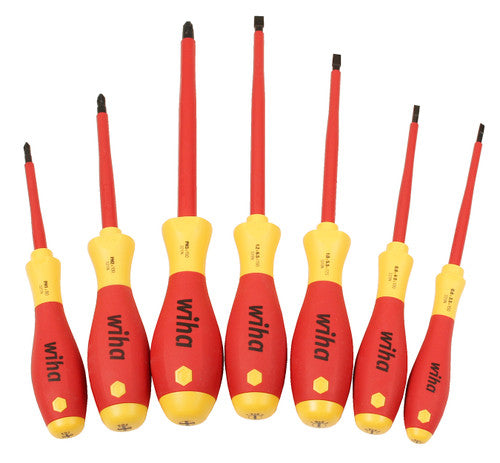 Wiha Tools 32099 7 Piece Insulated SoftFinish Screwdriver Set - MPR Tools & Equipment