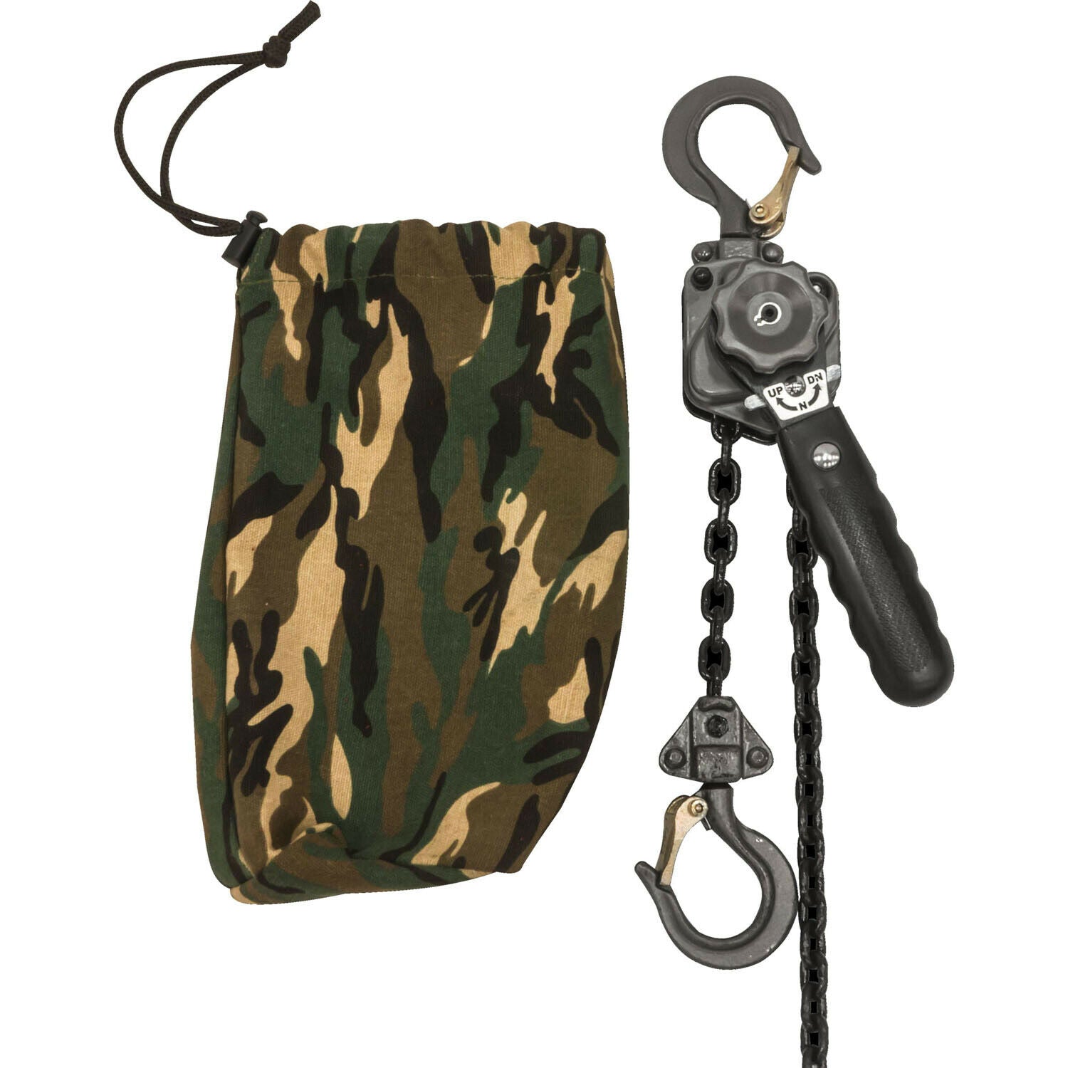 Wilton Tools 287101C 1/4 Ton Mini Lever Chain Hoist with 10' chain and Camo Bag - MPR Tools & Equipment