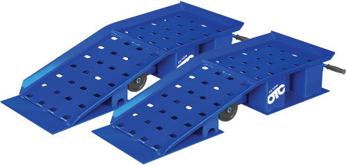 OTC Tools TR2016 16" Wide Pair of Heavy Duty Truck Loading Ramps, 20-Ton Capacity, 33" Retractable Handle - MPR Tools & Equipment