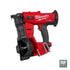 Milwaukee Tool 2909-20 M18 FUEL Coil Roofing Nailer, red and black, side angle view