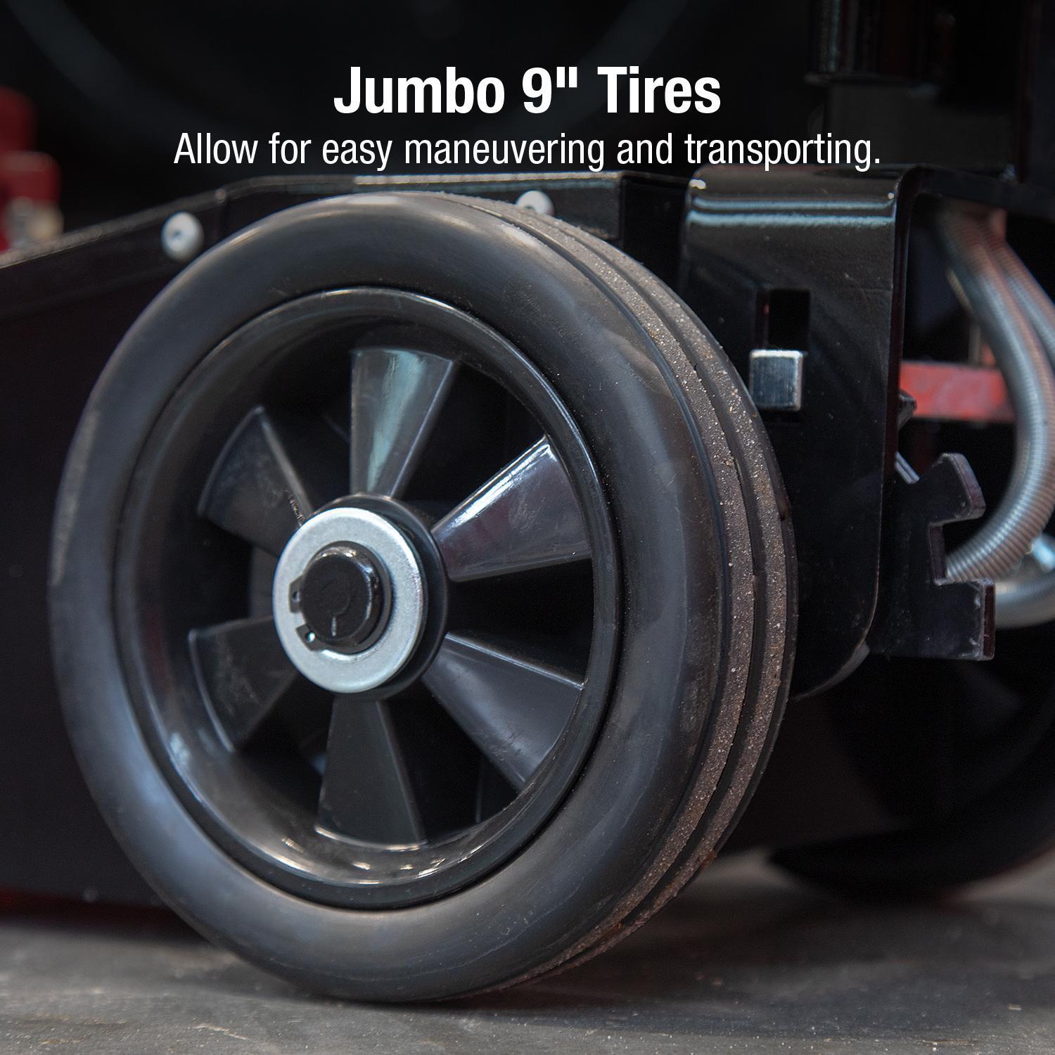 Sunex Tools 6822 Truck Jack - jumbo 9-inch tires for easy maneuvering and transporting