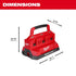 Milwaukee Tool M18 PACKOUT Six Bay Rapid Charger - dimensions diagram: 12.12 in H x 15.1 in L x 9.76 in W