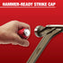 Milwaukee Tool 45-74-9224 24" Pry Bar hammer-ready strike cap close-up with hammer