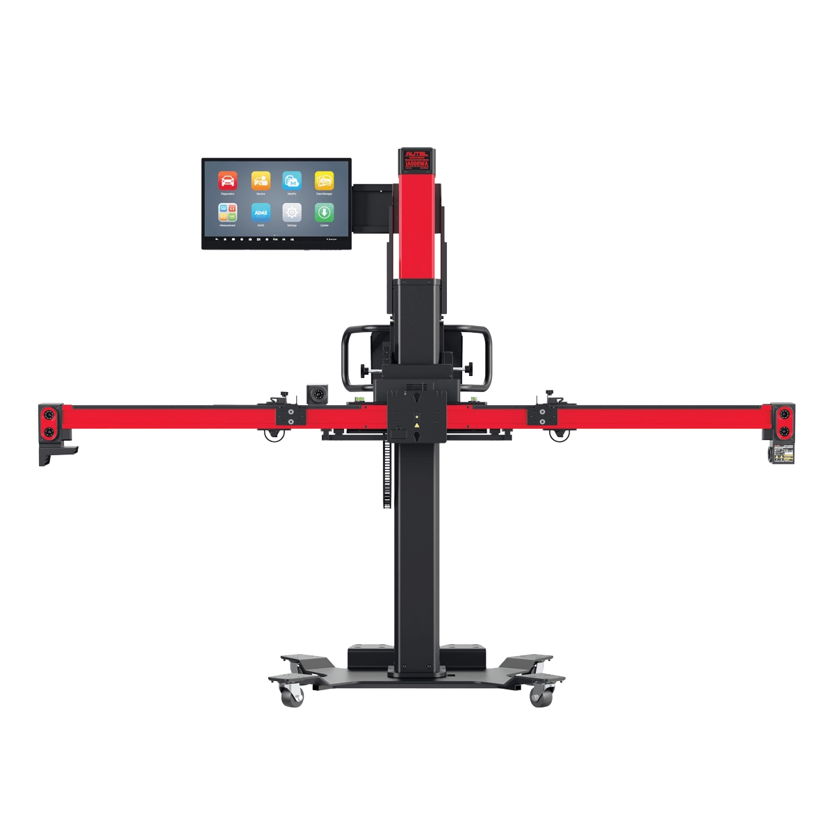 Autel IA900WA MaxiSYS frame front view with 24-inch touchscreen and MaxiSYS software interface