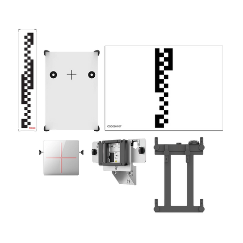 Autel CVMAADD1 MA600 Frame CV ADAS Add-On kit including LDW calibration targets, CV pattern CSC0611-06, ACC reflector, bracket, and CV Pattern Bracket for commercial vehicle ADAS calibration