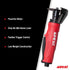 Aircat 6505 Cut-Off Tool features - powerful motor, 86 dBA noise level, feather trigger control, low weight construction