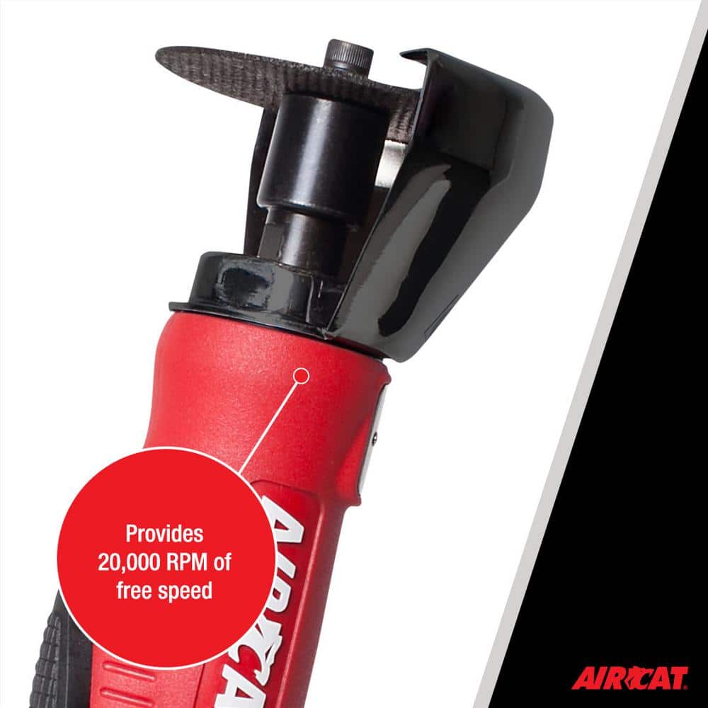 Aircat 6505 Cut-Off Tool head close-up - 20,000 RPM free speed callout