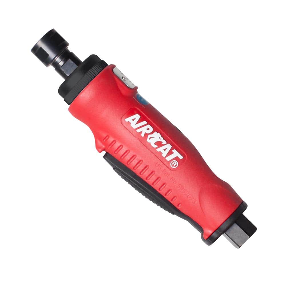 Aircat 6201 Composite 1/4 In. Straight Die Grinder - red composite housing with AIRCAT branding