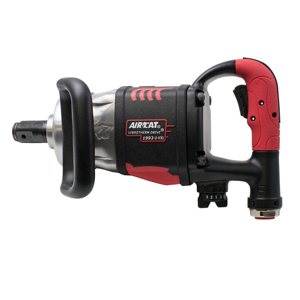 Aircat 1993-1-VXL 1" VIBROTHERM DRIVE Composite Straight Impact Wrench - side profile view