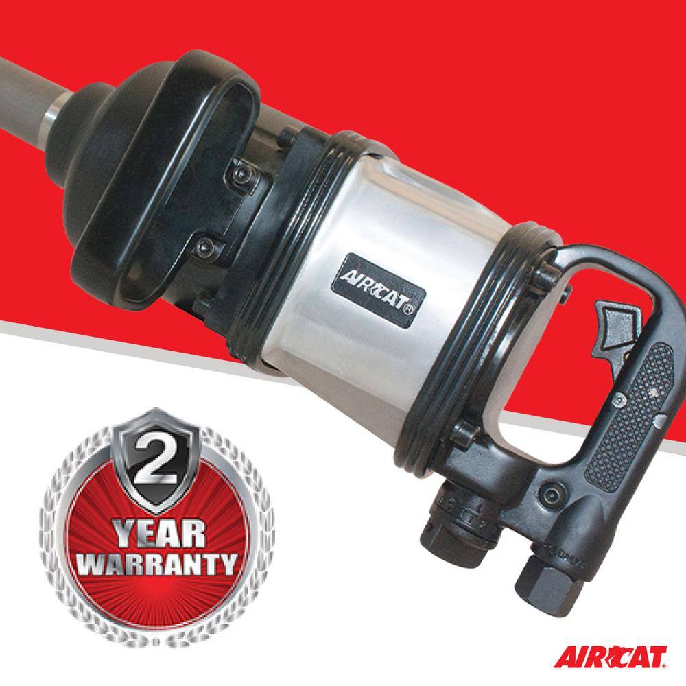 Aircat 1994 1-Inch Super Duty Straight Impact Wrench with 8-Inch Extended Anvil