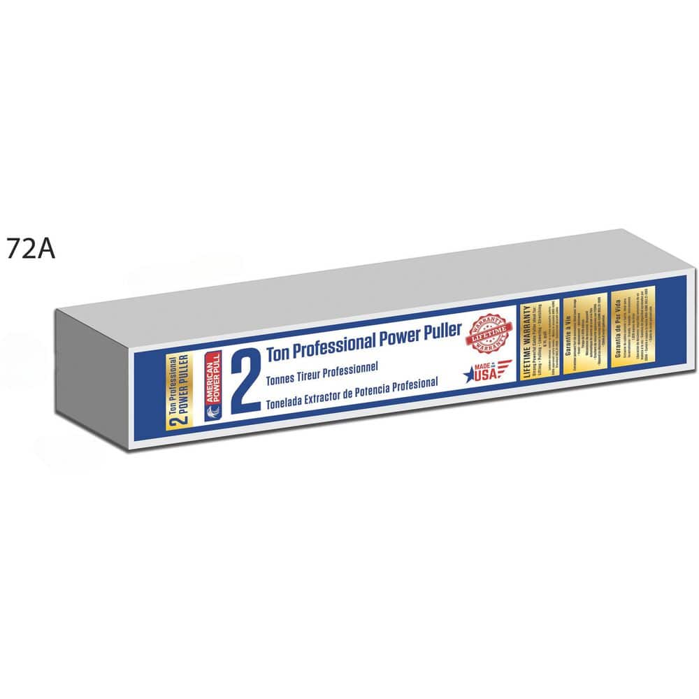 American Power Pull 72A 2-Ton Professional Power Pull product packaging side view