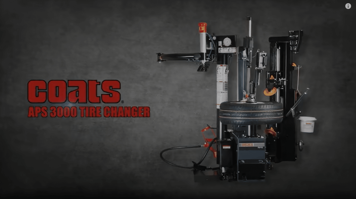 Coats APS 3000 Leverless Tilt-Back Tire Changer detail view