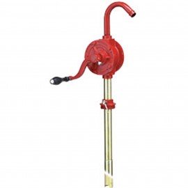 ATD Tools 5009 Hand Rotary Barrel Pump - Red Manual Rotary Pump for Barrels and Drums