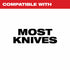 Milwaukee Tool 48-22-1590 Compact Knife Sharpener compatible with most knives