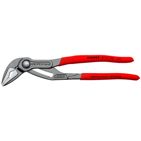 Knipex Cobra ES 87 51 250 extra-slim water pump pliers angled profile view