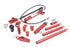 Sunex Tools 4910B 10 Ton Portable Hydraulic Power Kit full component set laid out on white background