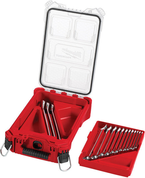 Milwaukee Tool 48-22-9484 15pc Sae Combination Wrench Set W/ Packout™ Compact Organizer - MPR Tools & Equipment