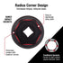 Sunex Tools 3329 impact socket radius corner design diagram showing force distributed along walls and reduced fastener corner contact
