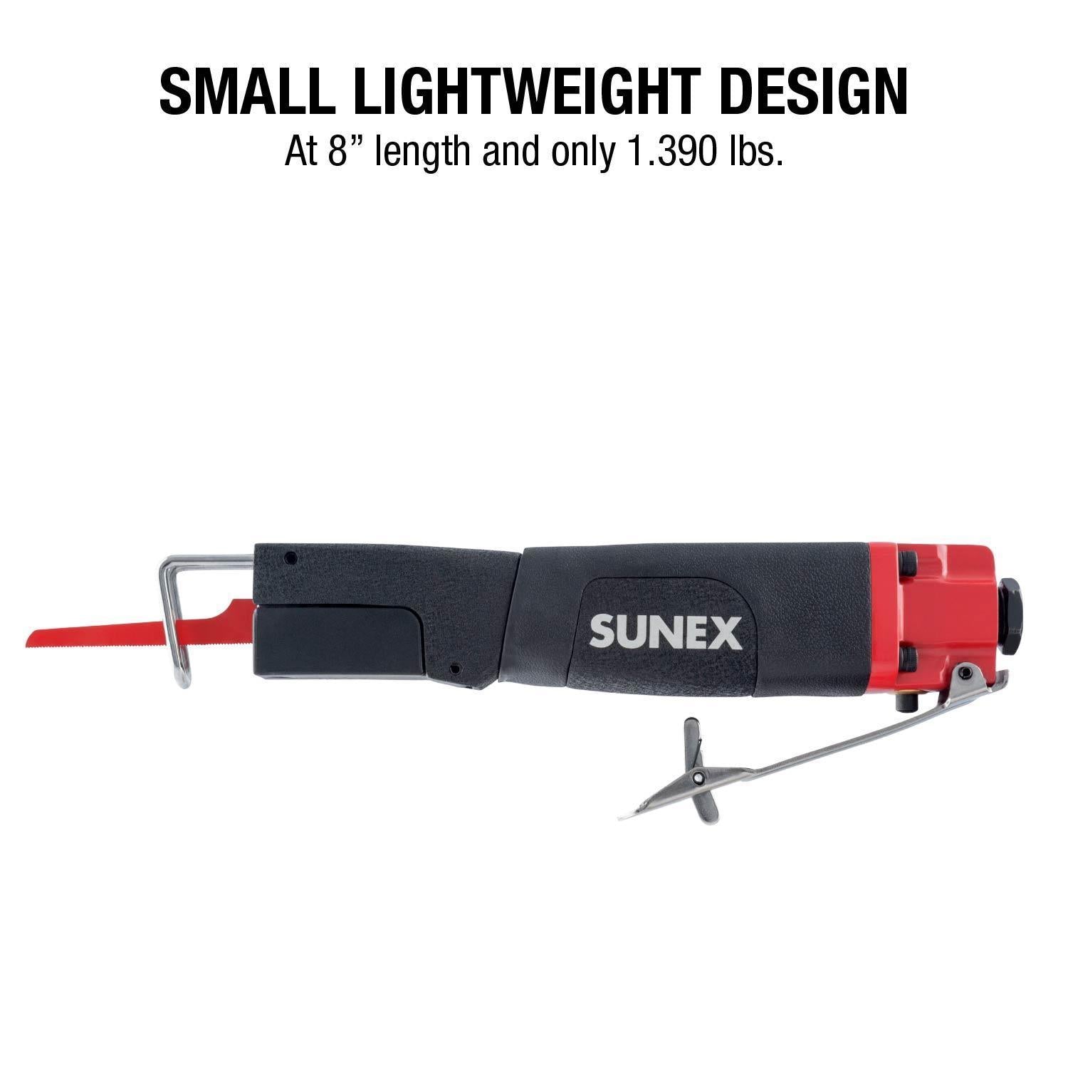 Sunex Tools SXSW1001 - side profile highlighting compact 8" lightweight 1.390 lb design